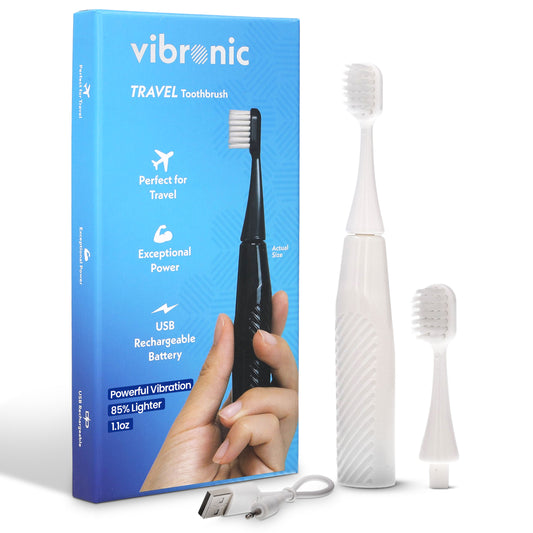 Vibronic Travel Toothbrush - White