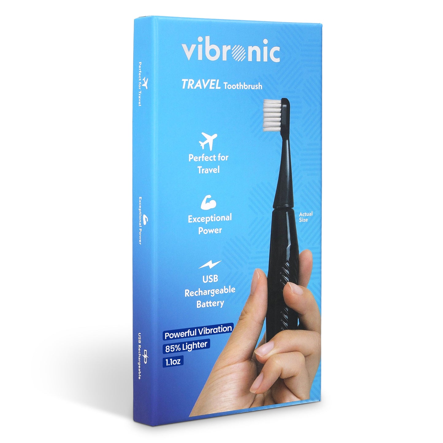 Vibronic Travel Toothbrush - Black