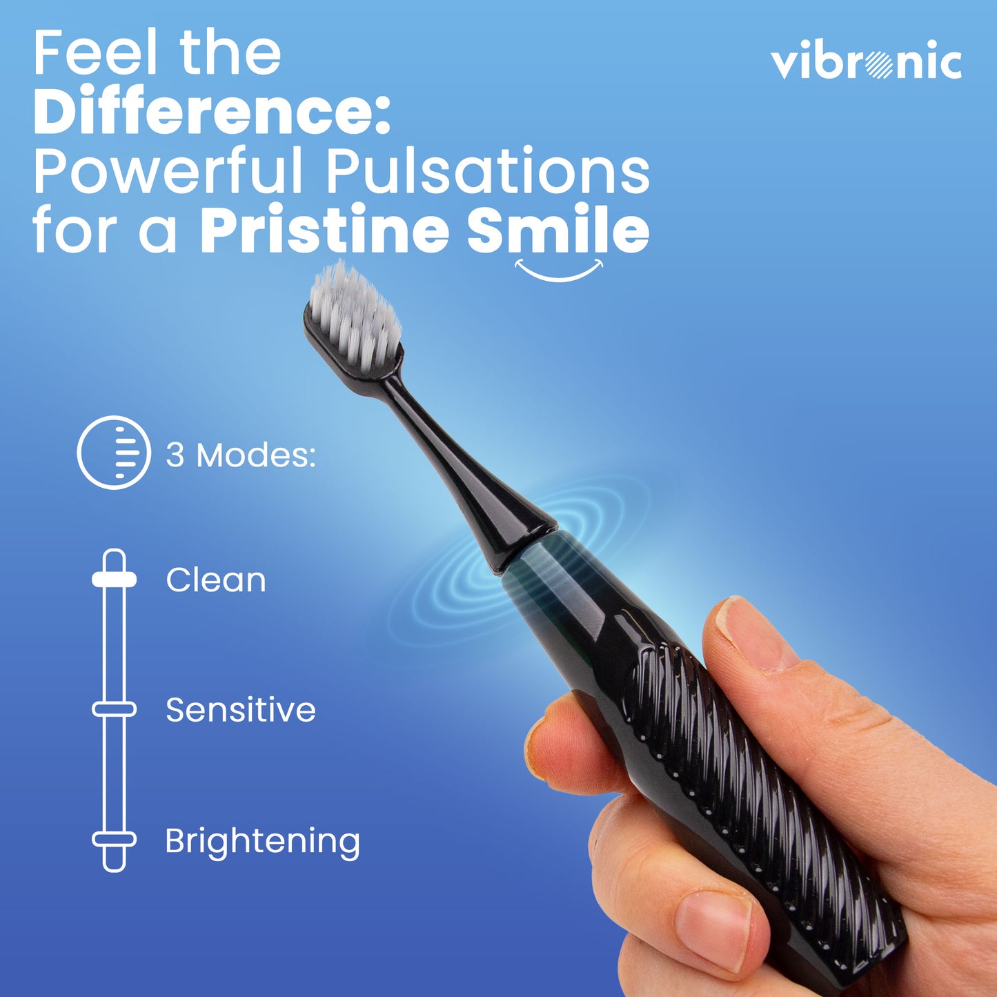 Vibronic Travel Toothbrush - Black