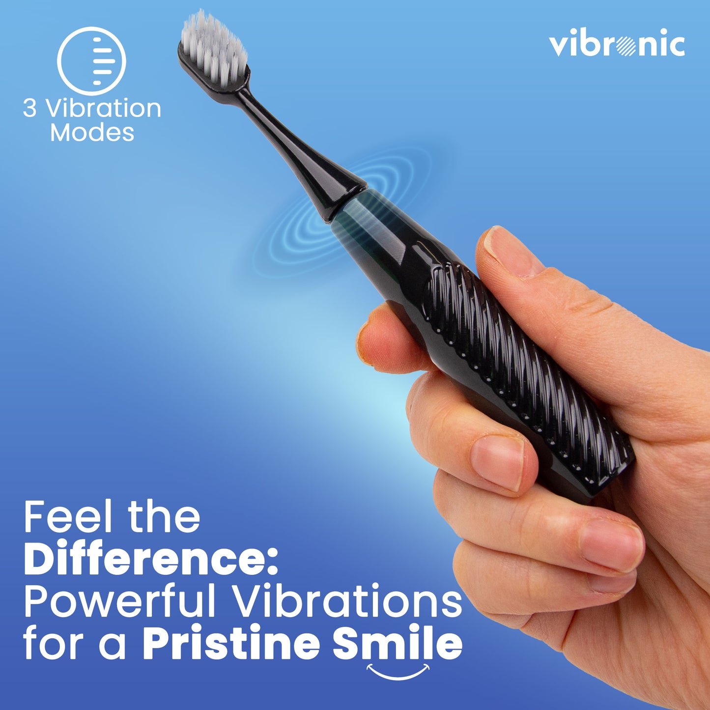 Vibronic Travel Toothbrush - Black